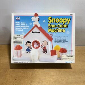 Snoopy Sno-Cone Machine NEW Open Box Vintage 1992 Peanuts Kid Dimension
